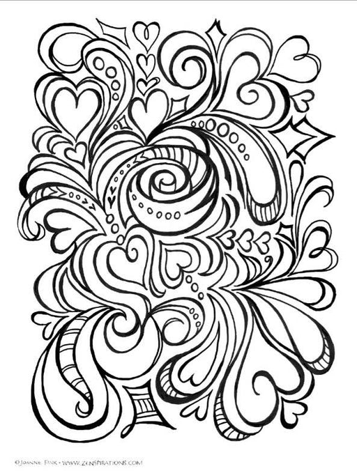 Abstract & Geometric Designs Coloring Book, sample page
