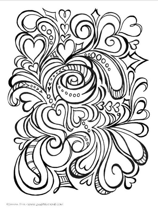 Abstract & Geometric Designs Coloring Book, sample page