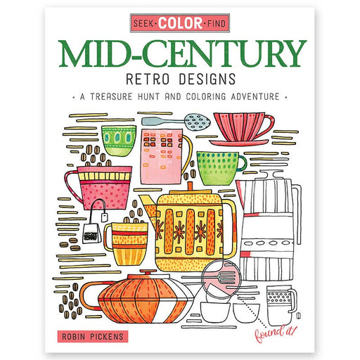 Seek & Find Retro Coloring Book