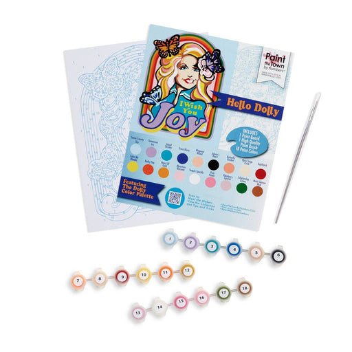 I Wish You Joy Paint by Number Kit contents