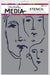 Dina Wakley Media Stencils, Scribbled Faces