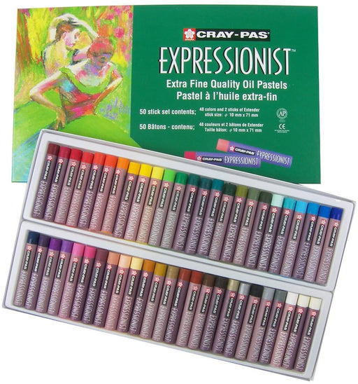 Cray-Pas Expressionist Oil Pastels, Sets, 50-Color Set | Sakura
