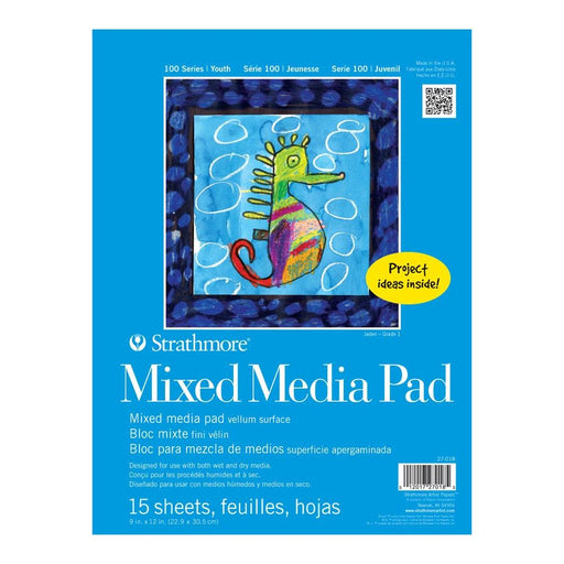 Strathmore Kids 100 Youth Mixed Media Pad 9X12 | Strathmore