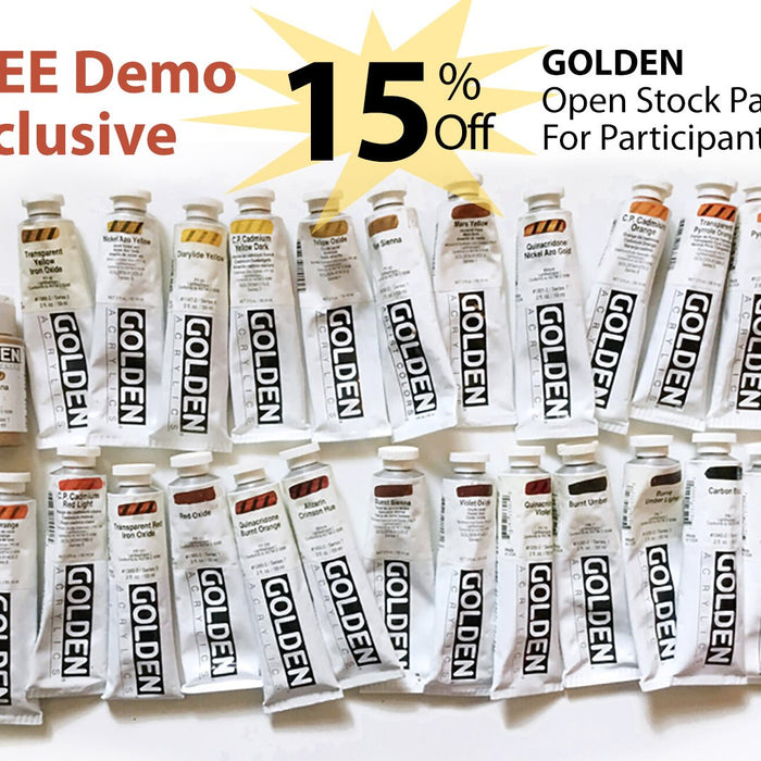 Free GOLDEN Virtual Mixed Media Lecture/Demo - Art Department LLC