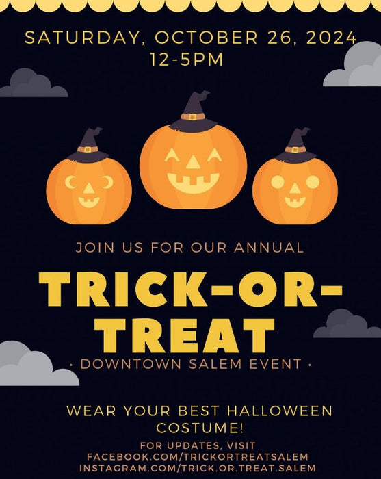 Trick-or-Treat Downtown Salem - Art Department LLC
