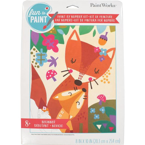 Paint Works Paint By Number Set, Foxes