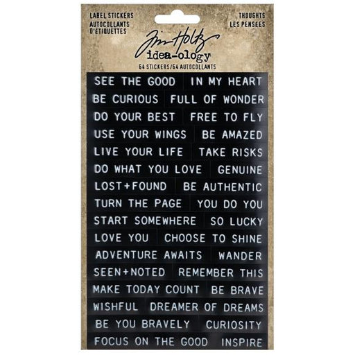 Sentiments Label Stickers 64/Pkg