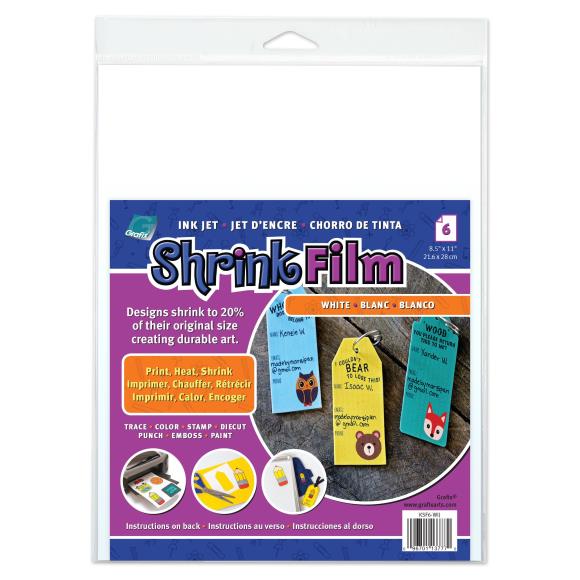 Grafix Shrink Film - 8.5 x 11" Shrinky Dink Pack - Art Department LLC