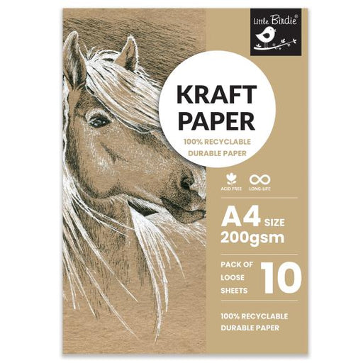 Little Birdie Kraft A4 Paper 200gsm - Art Department LLC