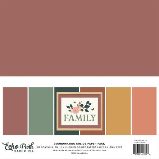 Cardstock Solids Family Collection 12"X12" - Art Department LLC