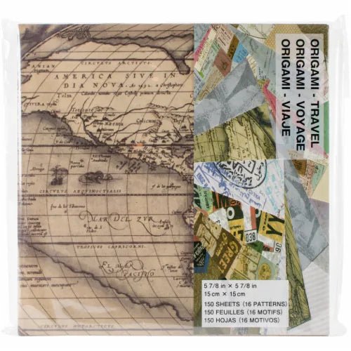 Travel Origami Double Sided, 24 sheets - Art Department LLC