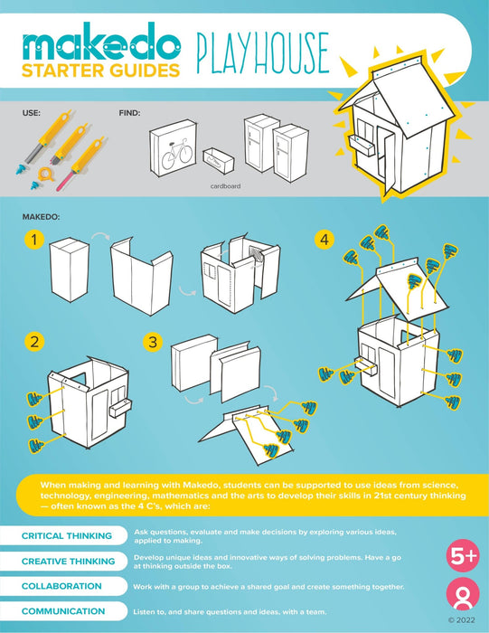 DISCOVER | Makedo Cardboard Construction Kit - Art Department LLC