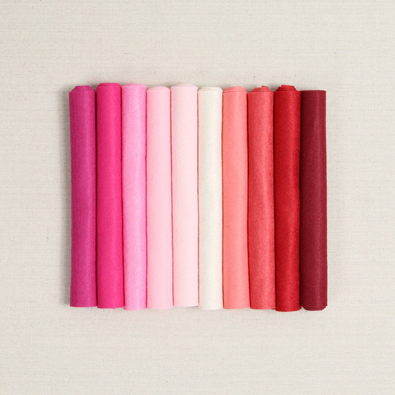 Wool Felt Sheets, XOXO Colorway - Art Department LLC