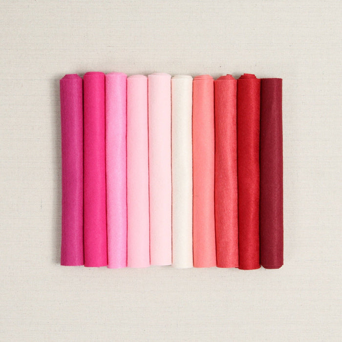 Wool Felt Sheets, XOXO Colorway - Art Department LLC