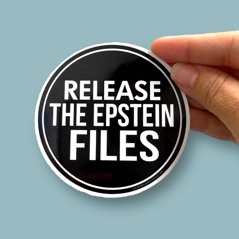 Release the Epstein files vinyl sticker - Art Department LLC