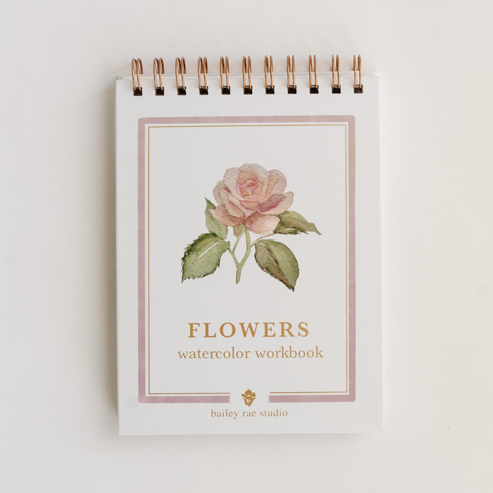 Flowers watercolor workbook