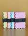Scalloped Shaped Notepad | Peach + Persimmon Edge - Art Department LLC