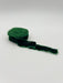 1.25" Raw Edge Velvet Ribbon, evergreen.