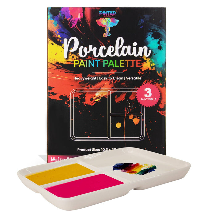 Ceramic Paint Palette - 3 Well - Art Department LLC