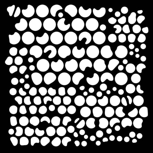 Woodware Bubbles 6 x 6 Stencil - Art Department LLC