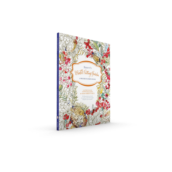 Kristy's Winter Cutting Garden: A Watercoloring Book - Art Department LLC