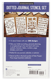 Essentials Dotted Journal Stencil Set - Art Department LLC