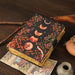 Leather Journal with Moon Print Cover