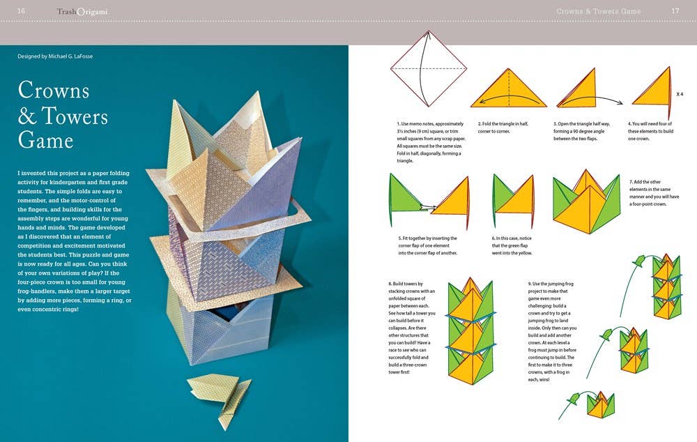 Trash Origami: 25 Paper Folding Projects Reusing Everyday Materials