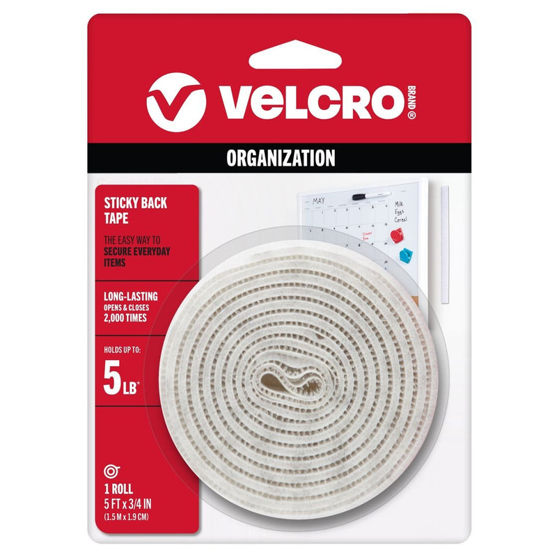 VELCRO® Brand Sticky Back Tape .75"X5' - Art Department LLC