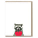 Raccoon Heart Blank Note Card - Art Department LLC
