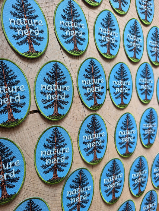 Iron-on patch | nature nerd - embroidered Pine tree applique