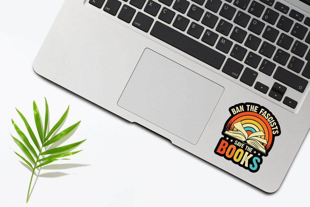 Ban The Fascists Save The Books Sticker - Art Department LLC