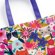 Blooming Cats Reusable Shopping Bag - Art Department LLC