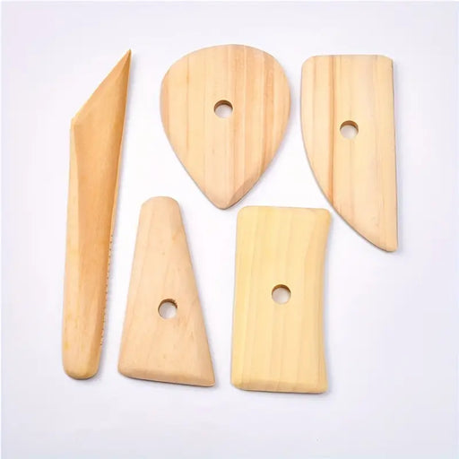Wooden Scraper Tools, Assorted