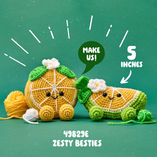 Amigurumi Crochet Kit - Zesty Besties 5" - Art Department LLC