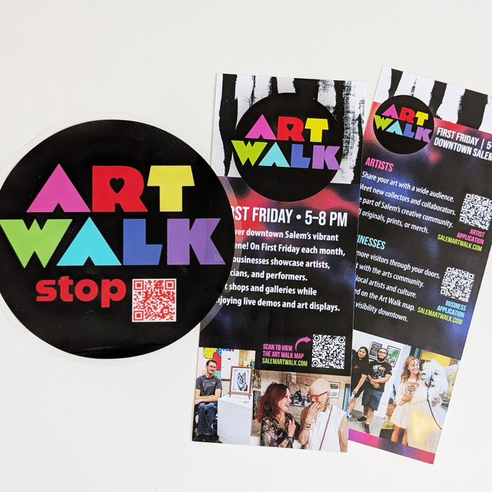 Art Walk Clings and Rack Cards - Art Department LLC