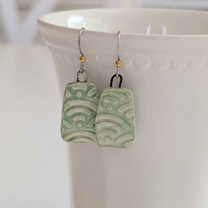 Handmade Ceramic Garden Rhythm Earrings - Art Department LLC