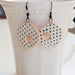 Handmade Ceramic Earrings – Polka Dot Hoops - Art Department LLC
