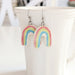 Handmade Ceramic Earrings – Rainbows - Art Department LLC
