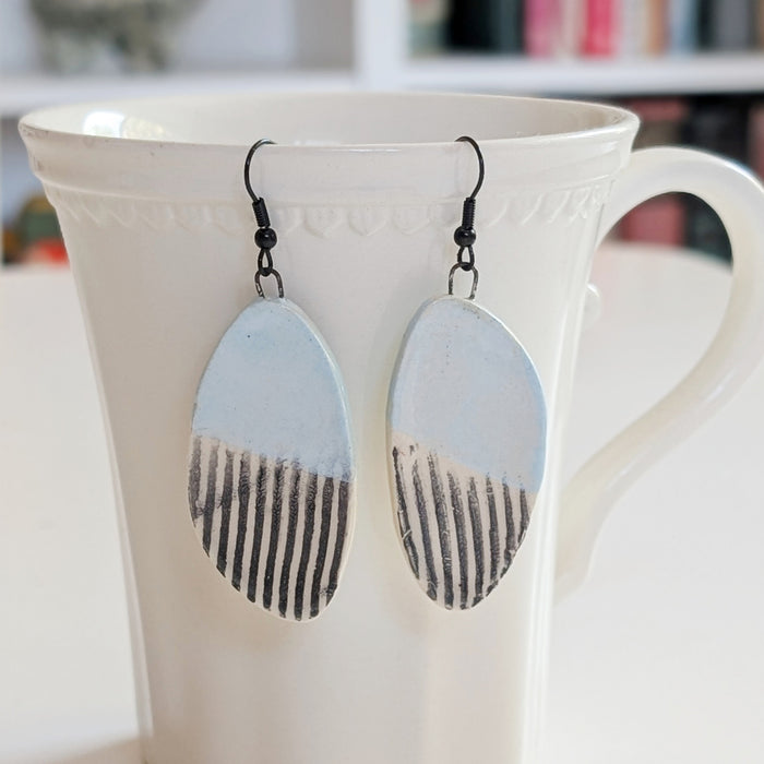Handmade Ceramic Earrings – Stripes & Color - Art Department LLC