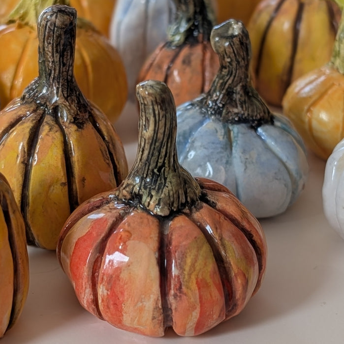 Handmade Ceramic Mini Pumpkins - Art Department LLC