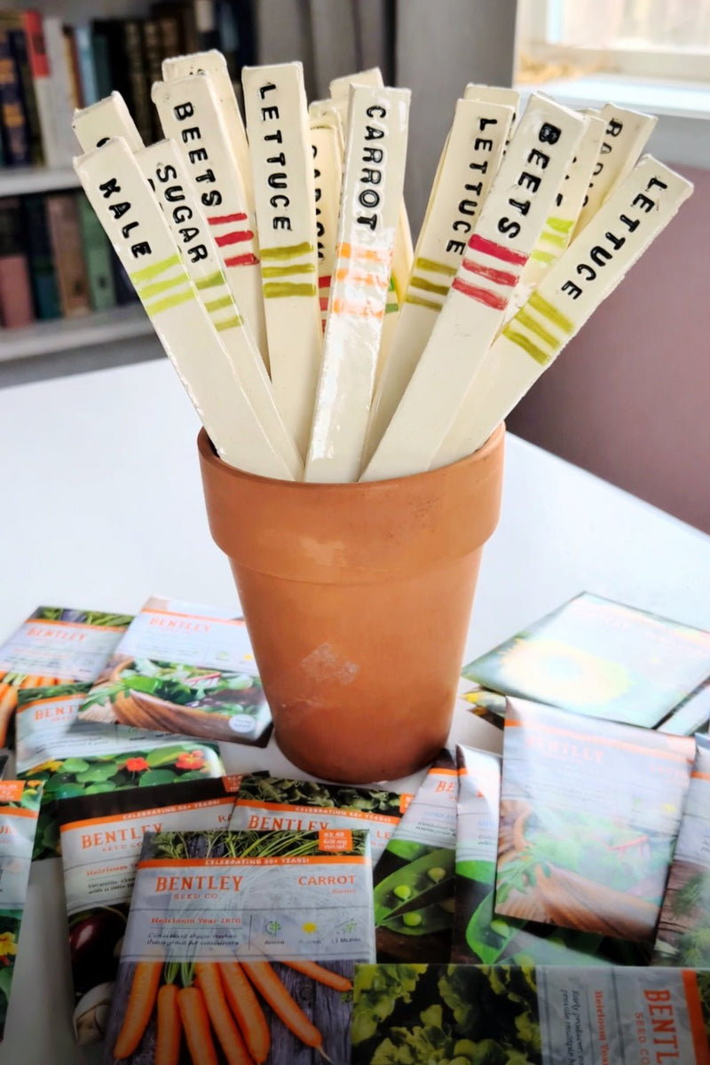 Handmade Ceramic Garden Markers - Art Department LLC