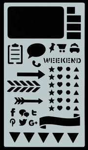 Essentials Dotted Journal Stencil Set - Art Department LLC