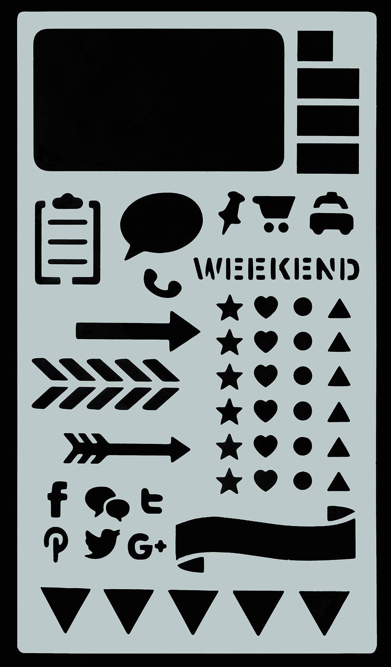 Essentials Dotted Journal Stencil Set - Art Department LLC