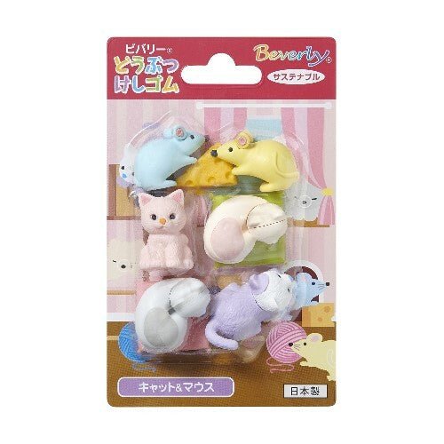 Sekisei Animal Erasers - Art Department LLC