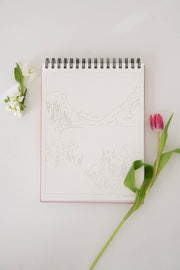 National Parks Watercoloring Book - Outlines w/Video Tutorials - Art Department LLC