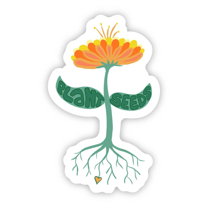 Plant Seeds Floral Sticker - Art Department LLC