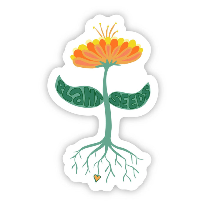 Plant Seeds Floral Sticker - Art Department LLC
