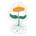 Plant Seeds Floral Sticker - Art Department LLC