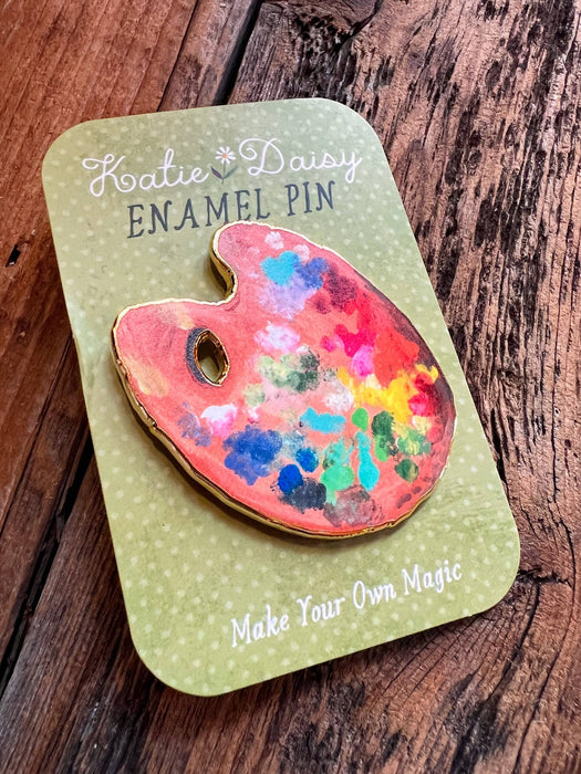 Artist Palette Enamel Pin - Art Department LLC